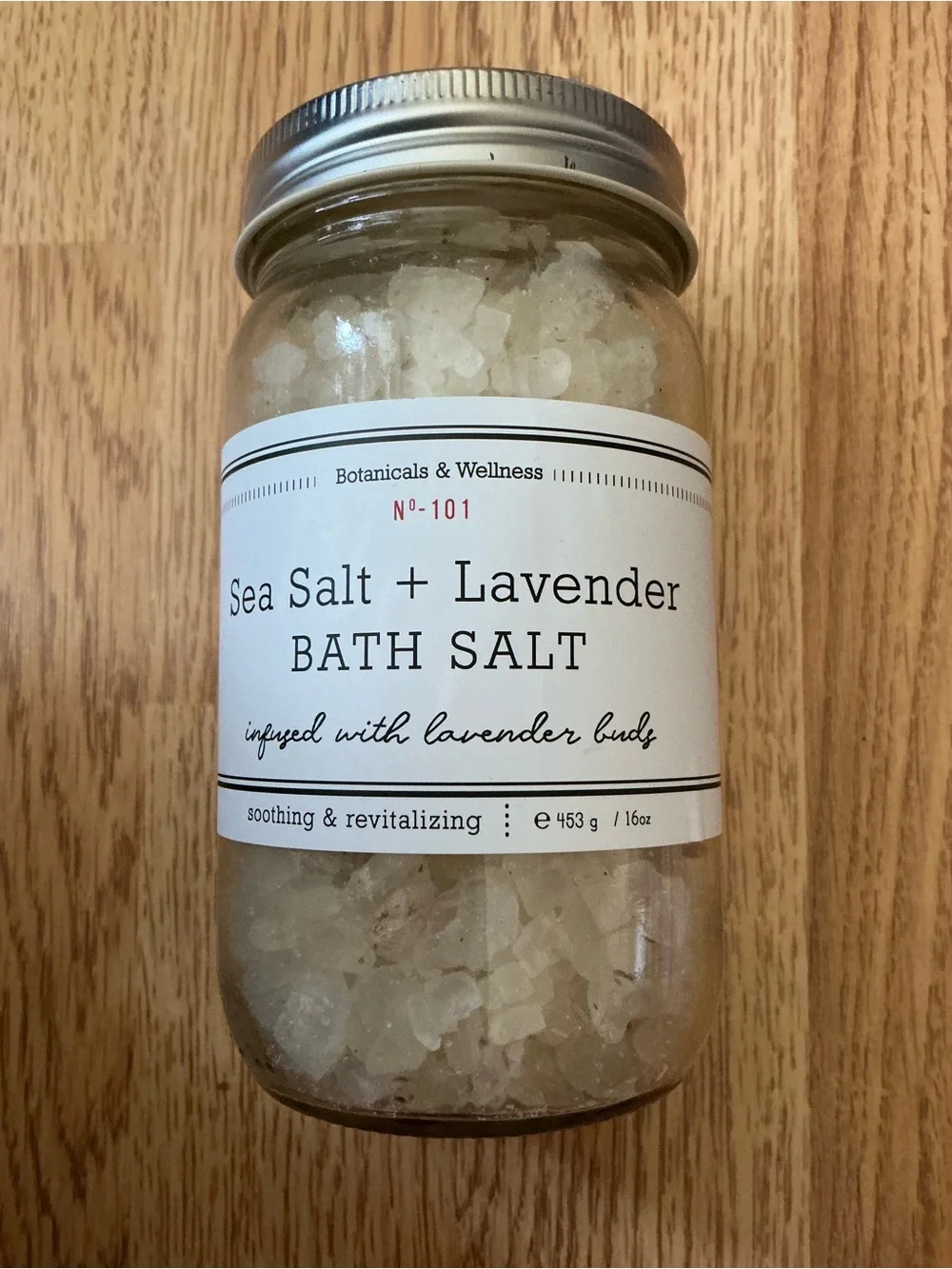 Set of 3 Botanical & Wellness Bath Salts- Lavender/Rose/Tangerine- 16 Oz- New